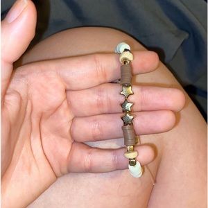 Handmade Brown Clay Beaded Bracelet